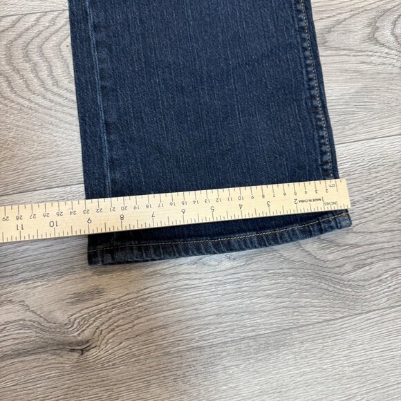 Coldwater Creek Womens Dark Wash Denim Jeans P16 Bootcut Mid Rise Stretch - Picture 11 of 13